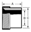 Picture of TANK SPUD HEAVY WALL THREADED T304 3A
