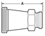 Picture of CON RED LG END THREAD SMALL END 14&13H T316L 3A