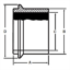 Picture of MALE E-LINE HEAVY WALL TANK SPUD  T316L 3A