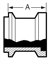 Picture of ADAPTER  ONE END E14WI/ OTHER E15WI  T304 3A