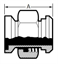 Picture of ADAPTER E15WI TO 13&14H  T316L 3A