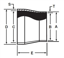Picture of TRANSITION PC 4.0 TUBE X 4.0 SCH40 T316L MACHINE FINISH