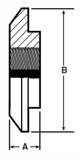 Picture of E-LINE MALE THERMOMETER CAP  TAPPED 1/2  NPT  T304
