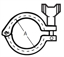 Picture of CLAMP  E-LINE  W/WINGNUT  T304