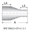 Picture of SHORT CONCENTRIC REDUCER WELD T316L 20RA ID/32 RA OD SF1