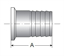 Picture of RUBBER HOSE BARB ADAPTER T316L 15 RA EP ID/32 RA OD SF4