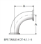 Picture of 90 DEG ELBOW CLAMP  A22 20 RA ID/32 RA OD SF1