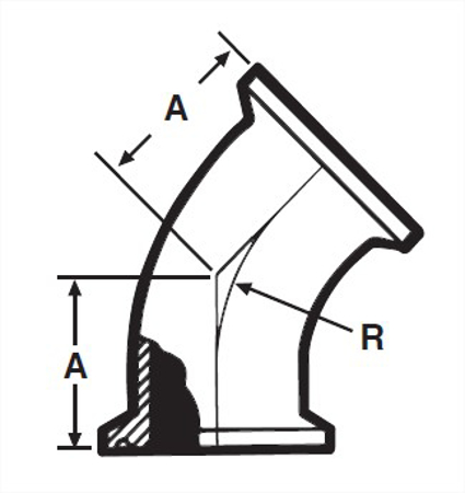 Picture for category EG2K - Clamp 45 Degree Elbow