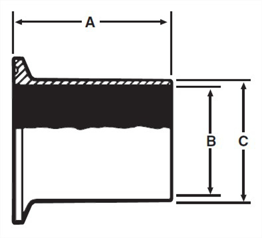 EG14WL - Light Wall Tank Ferrule