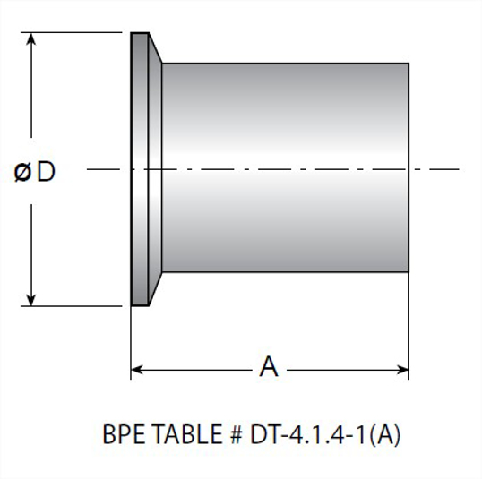 TEG14AM7 - BPE AWF Long A Length Ferrule Alloy 22 UNS N06022